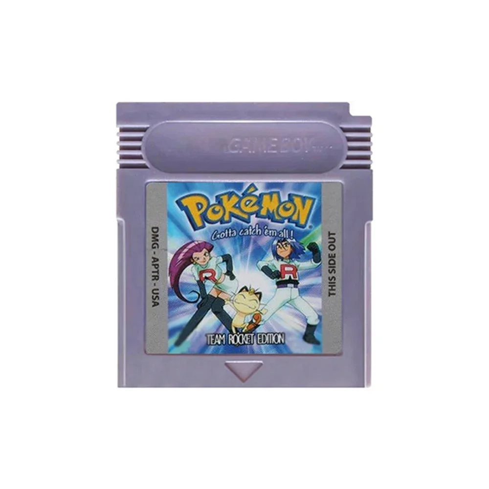 16 Bit Video Game Console Cartridge GBC Game Card Pokemon Team