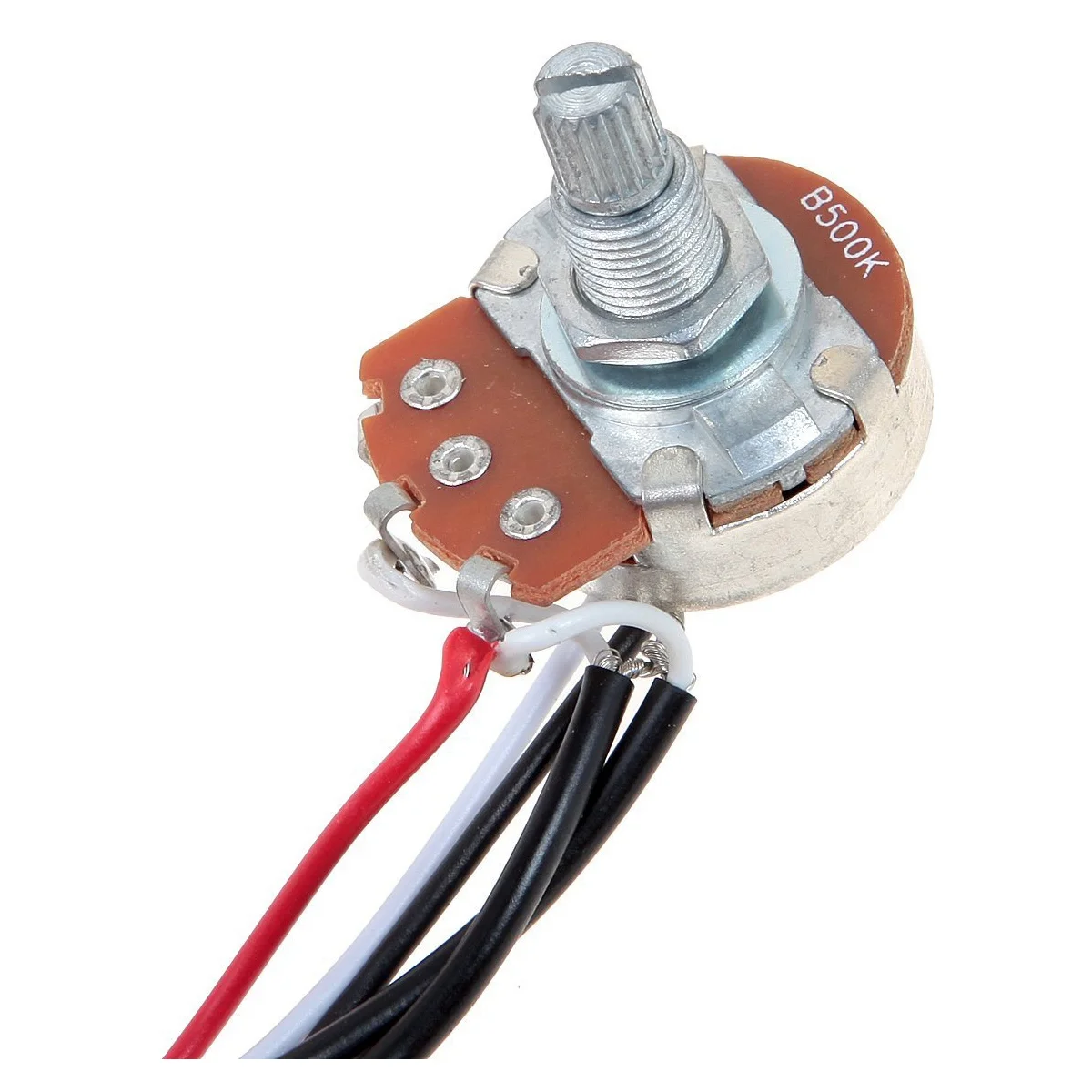 Guitar Wiring Harness Prewired Two Pickup 500K Pots 3-Way Toggle Switch Silver Rich