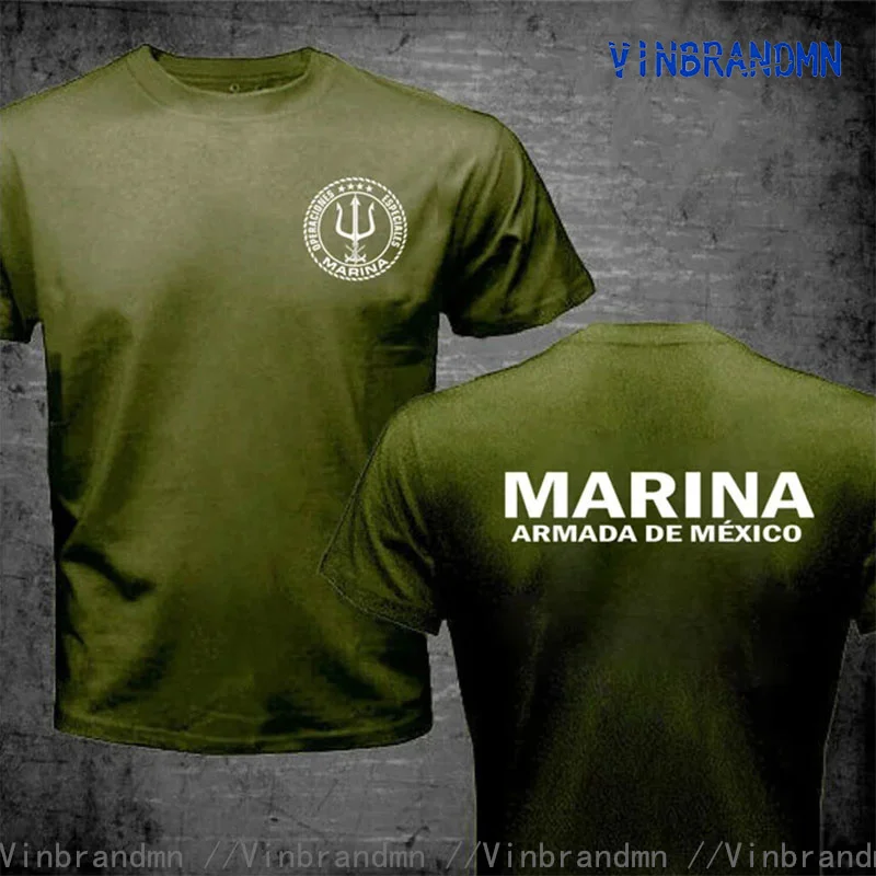 Funny Mexician Marines T Shirt Military Army Mexico Marina Special Operations Forces Operaciones Especiales T-Shirt male tshirt