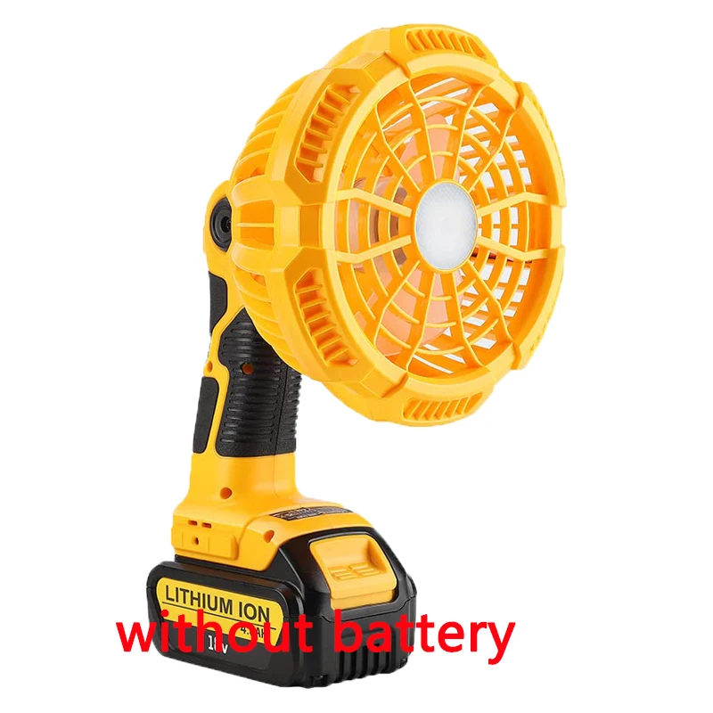 

Compatible with For Dewalt 20V Battery Portable Camping Cordless Fan with Remote Control for Power Outage Emergency Garage Use