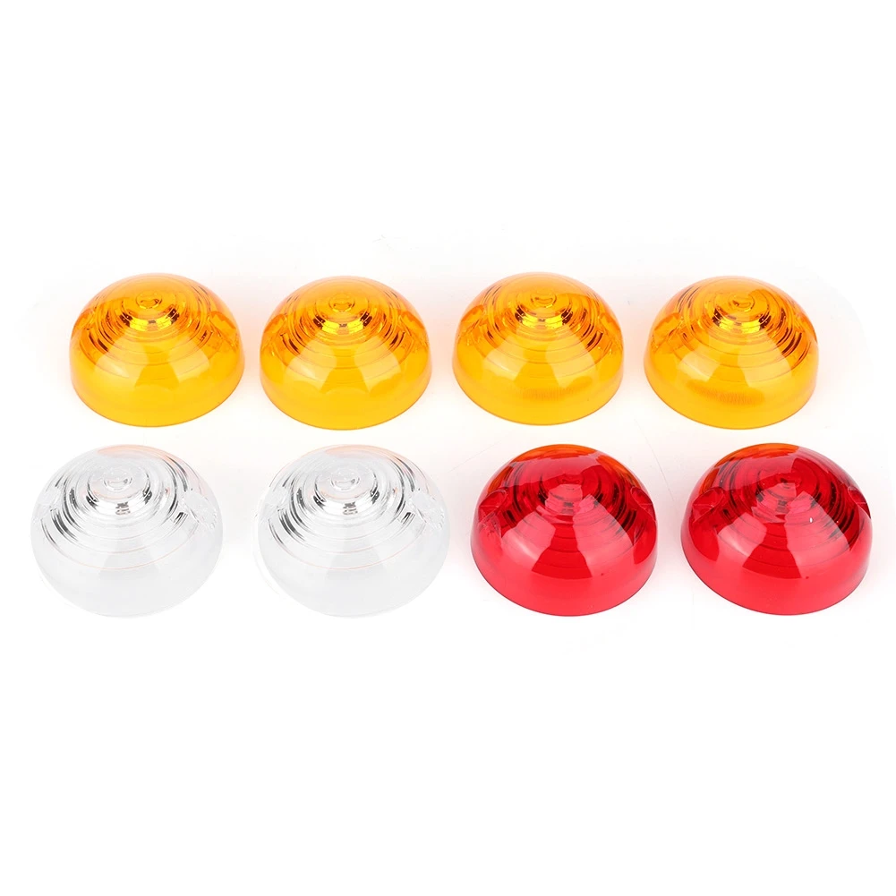 8Pcs Side Tail Indicator Light Lamp Lens Kit Fit for Land Rover 3 Series/Defender