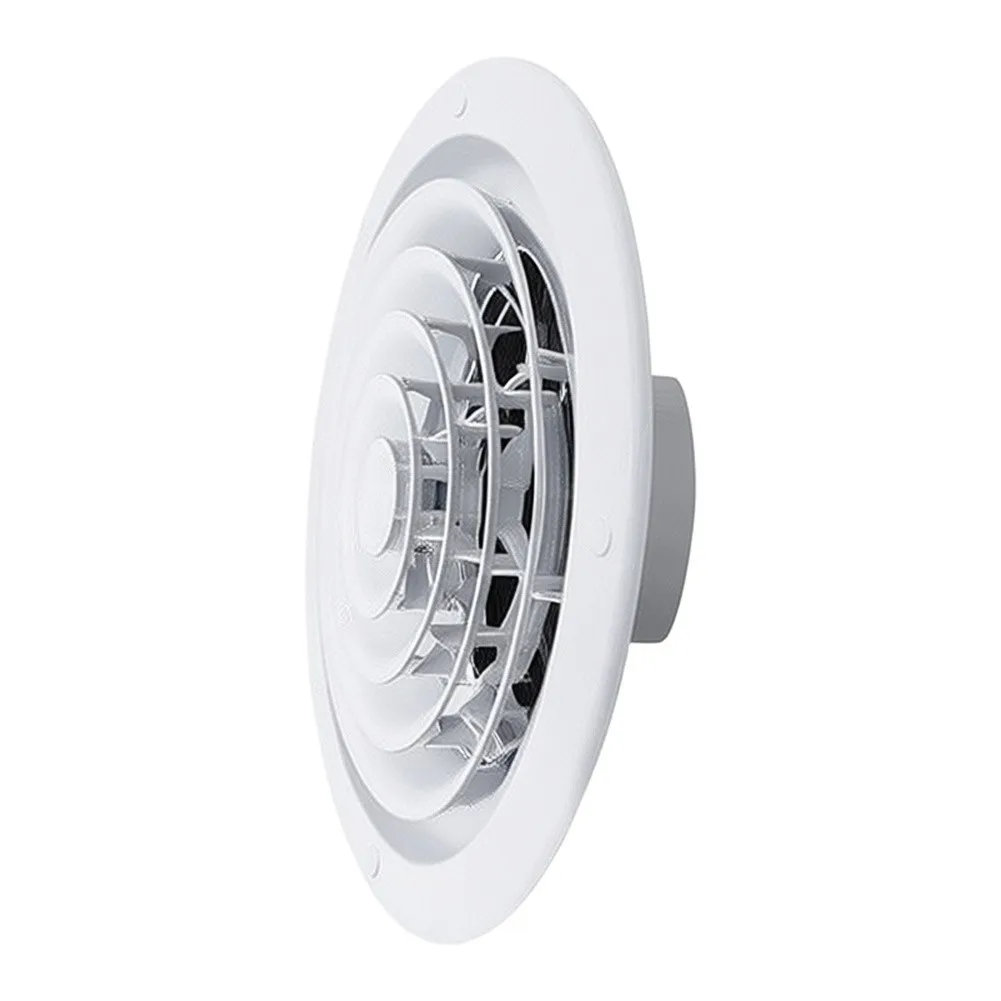 White ABS Toilet For Exhaust Vent with Optimized Aerodynamics for Quiet and Effective Bathroom Air Circulation
