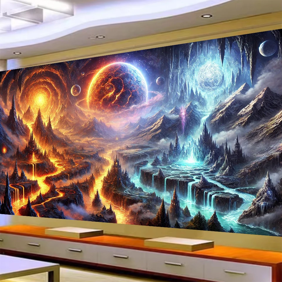 Volcano Kit Eruption - 5D DIY Large Diamond Painting Amazing