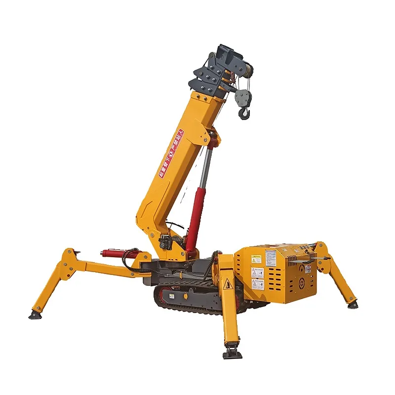 EXW 8 Ton Heavy Duty All Terrain Spider Crane Customizable Boom Length And Configuration For Large Scale Construction Project