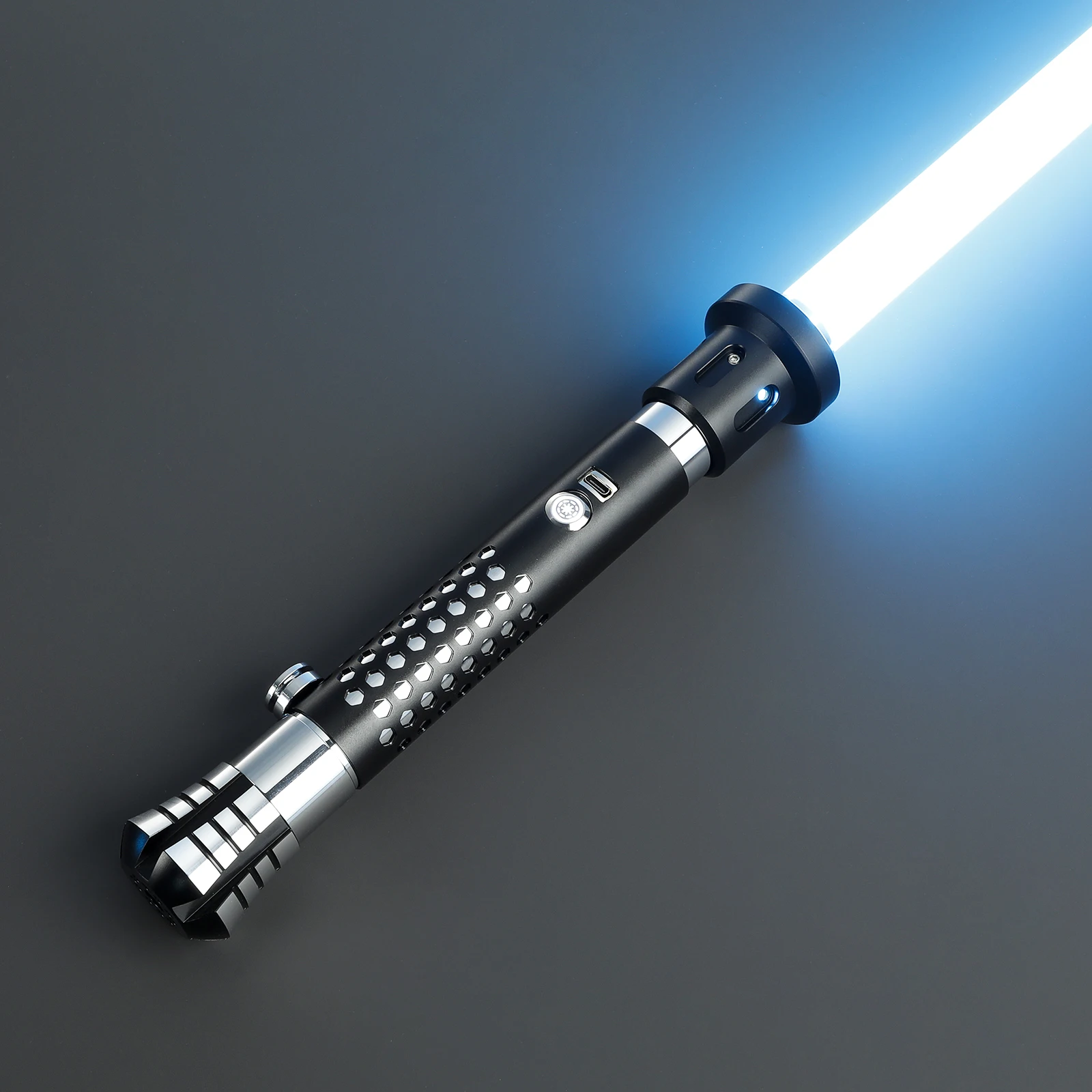 DamienSaber Metal Hilt Lightsaber XRGB3.0 Custom Saber Heavy Dueling Blade with Infinite Color Changing Sensitive Smooth Swing