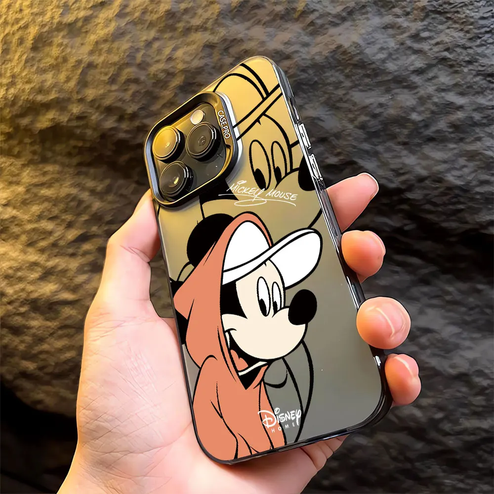 Disney Mickey Minnie Phone Case for Apple iPhone XS Max 14 Pro 12 Pro X 15 Plus 13 11 Pro Max XR Soft Thin TPU Shockproof Cover