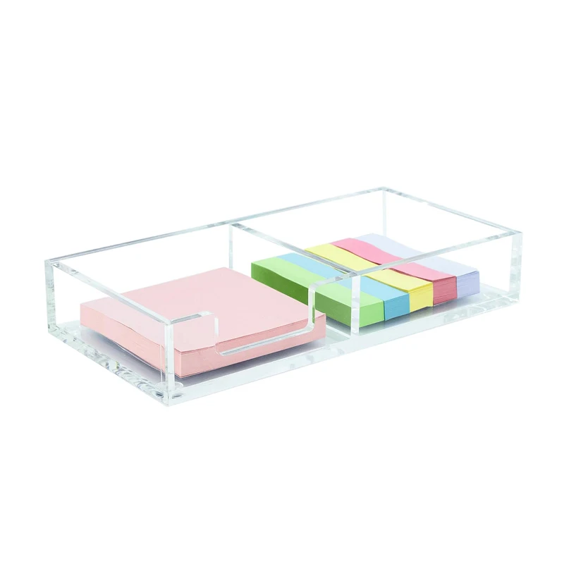 

Acrylic Memo Holder Sticky Note Holder Clear Desk Organization Office Home Post Pop Note Dispenser Note Pad Holder