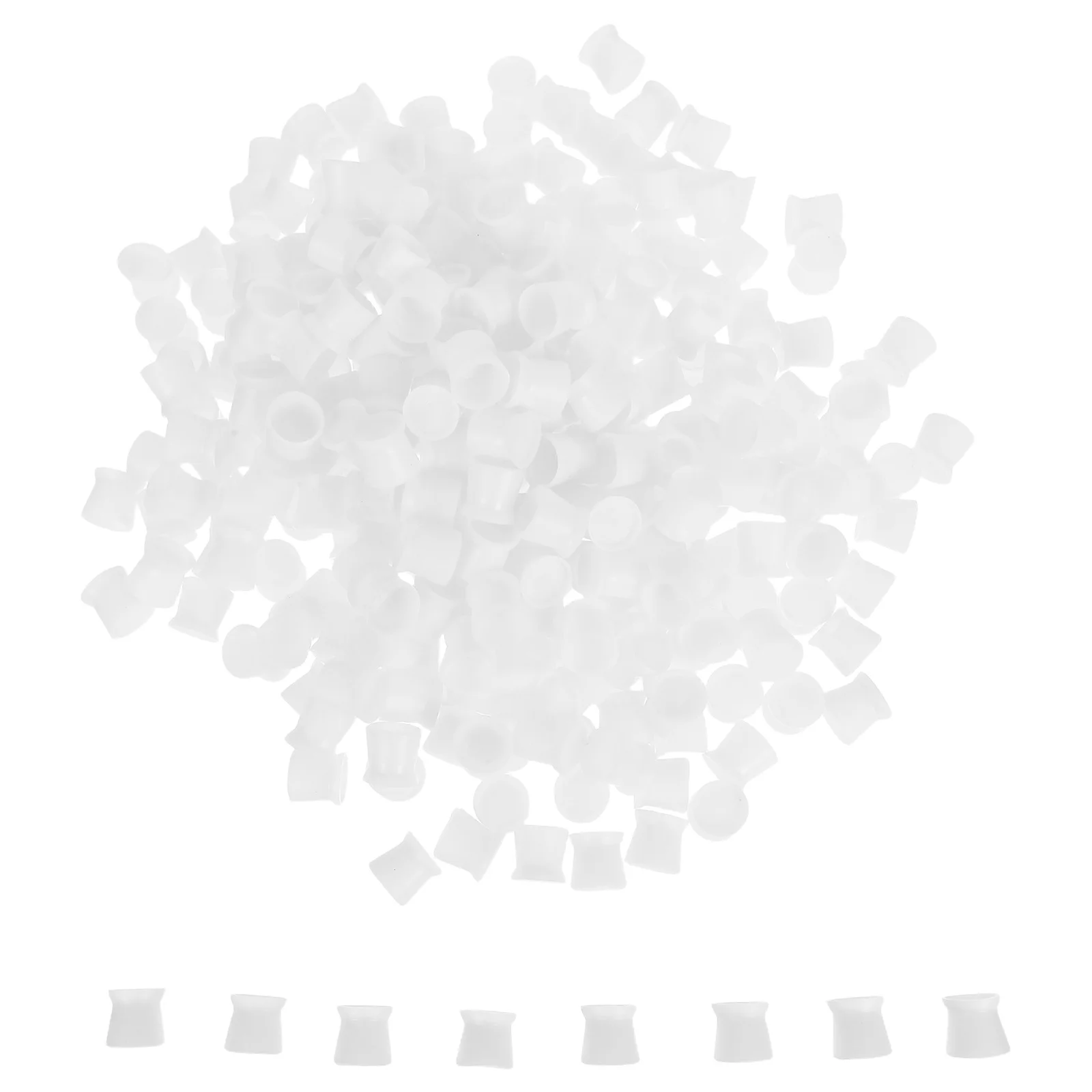 

300Pcs Tattoo Ink Cups Silicone Disposable Pigment Holder Stable Ink Storage for Tattooing Microblading Makeup