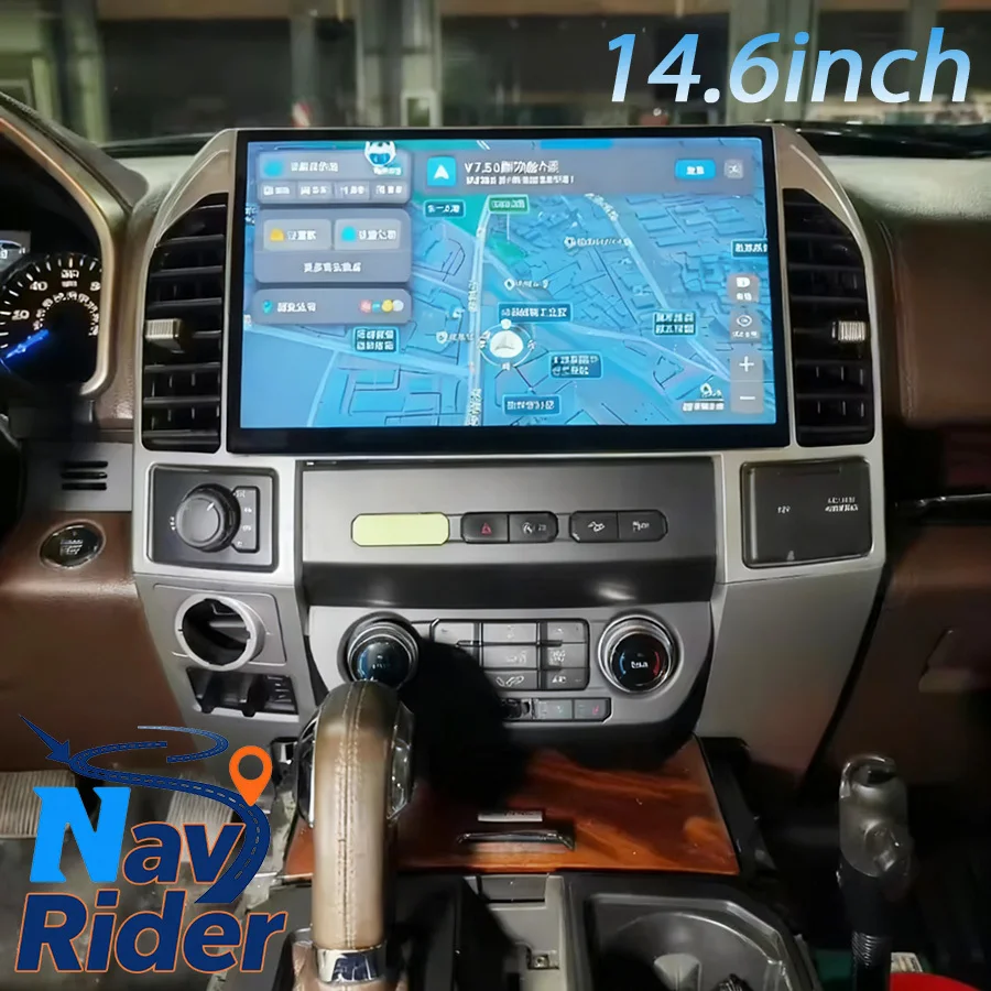 

14,6-дюймовая двойная система Android Auto для Ford F150 F-150 Raptor 2015-2019 Navi Автомобильный радиоприемник Carplay Стерео Мультимедийный видеоплеер GPS
