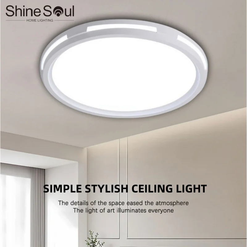 

Modern Circular LED Ceiling Lamp 42w Creative Side Emitting Home Light Kitchen Bedroom Living Room Bathroom Decor Ceiling Light