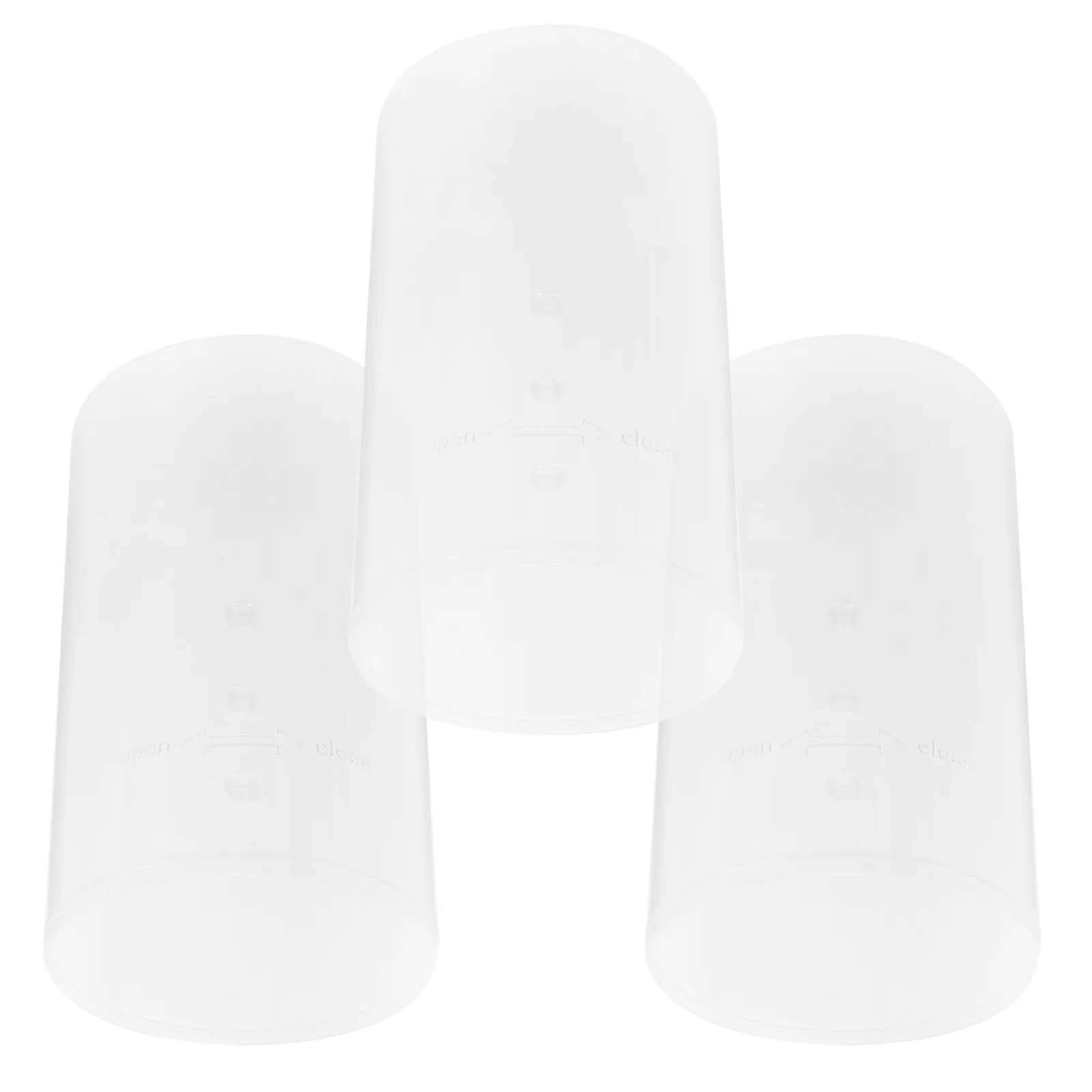 

3Pcs Makeup Brush Holders Retractable Clear Containers Waterproof Dustproof Travel Organizer Premium Polypropylene