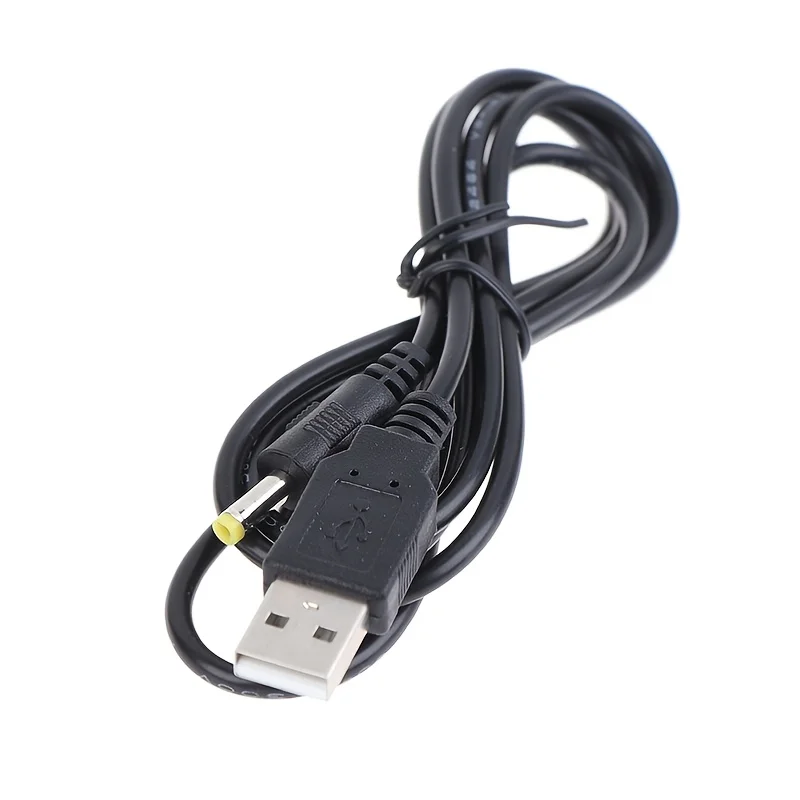 1/2pcs 1.2m 5V USB A to DC Power Charging Cable 4mm x 1.74mm Charge Cord for PSP 1000/2000/3000.