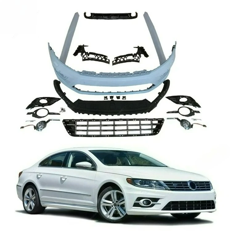

Perfect Fit FORVolkswagen CC Dynamic PP R Style Rear Diffuser Front Bumper Side Skirt Grille Front Lip BODYKIT