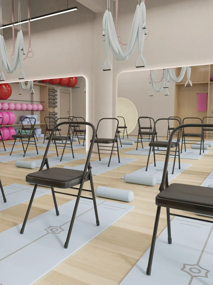 Thickened Yoga Chair PU Surface Multi-Functional Pilates Auxiliary Stack Yoga Bench Professional Assistance Fitness Equipment