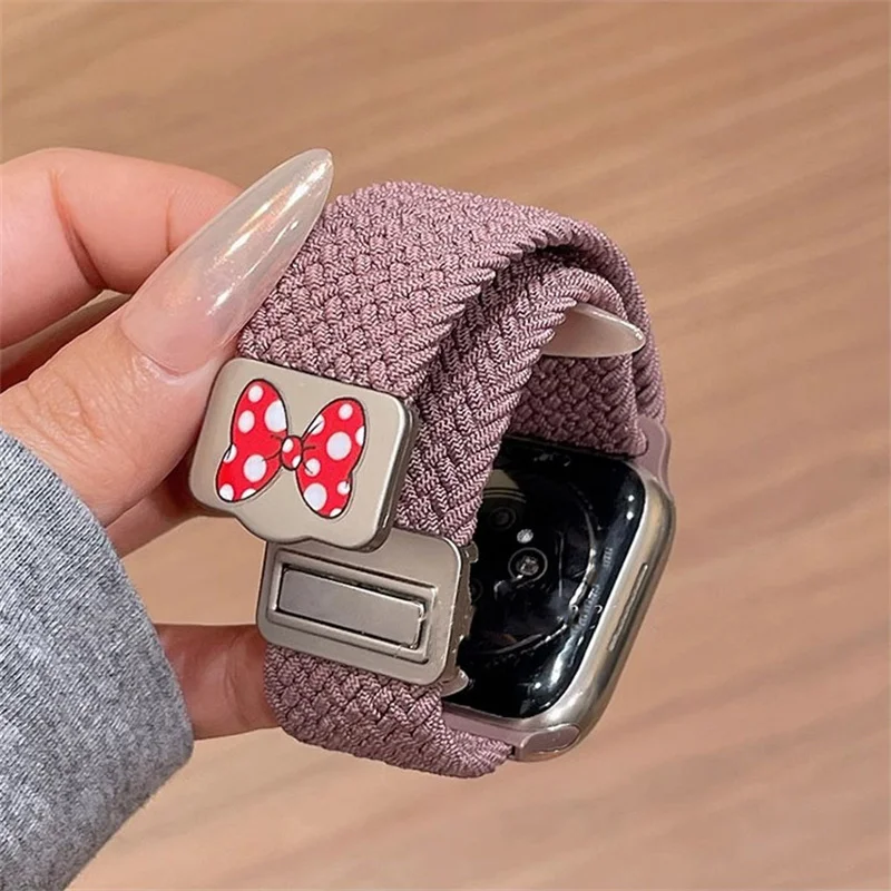 Cartoon Cute Bowknot Magnetic Strap For Apple Watch Band Ultra2 49mm 45mm 44 41 42 Correa Band For Iwatch Series 10 9 8 SE 7 6 image 6