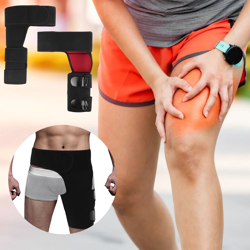 

Hip Brace Compression Wrap for Men and Women Hamstring Groin Compression Sleeve Wrap for Sciatic Nerve Hip Fleхоr Strain