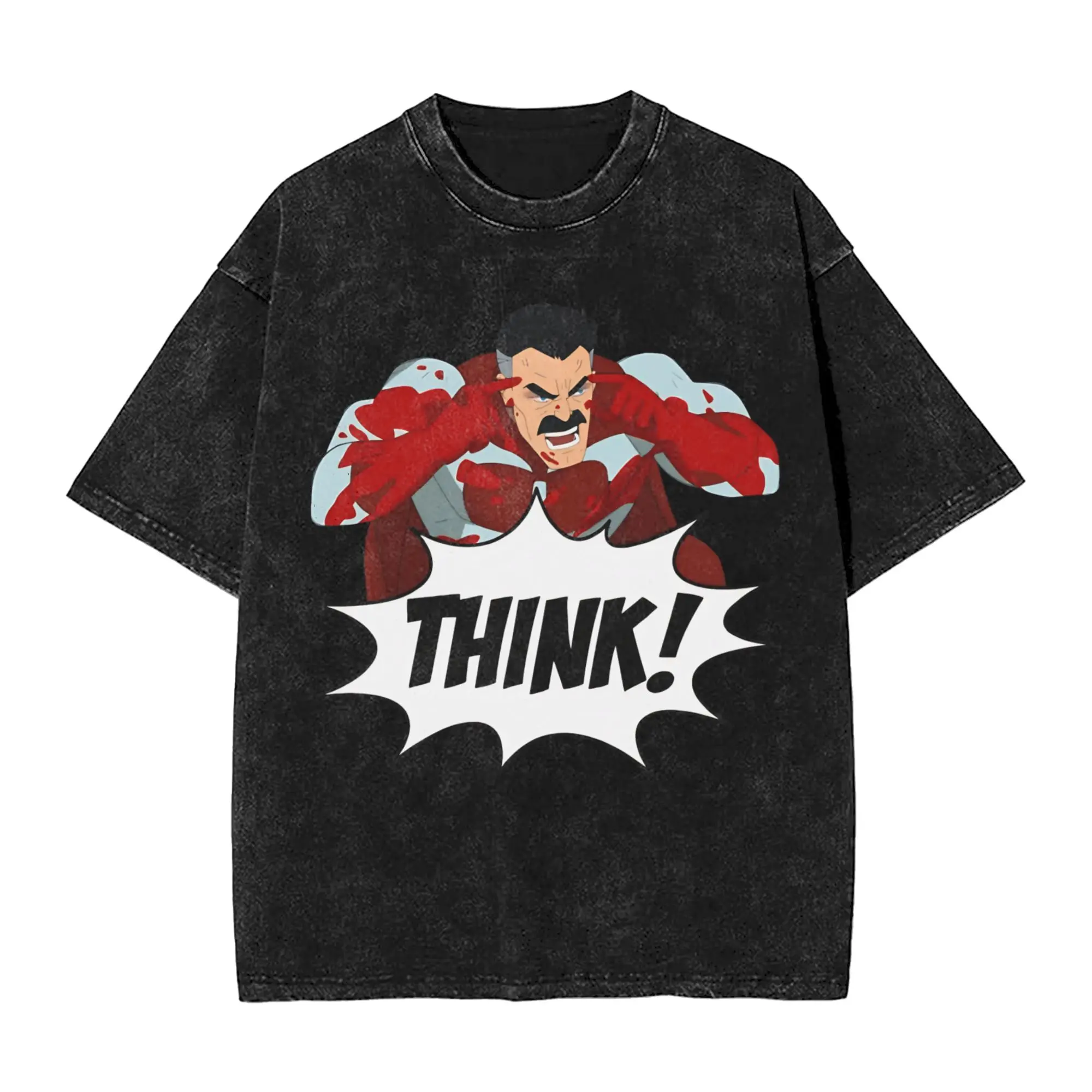 Omni Ma Invincible Comic T-Shirt Summer  Awesome T Shirts Cotton Hippie Tshirt For Men Short Sleeve Print Clothes