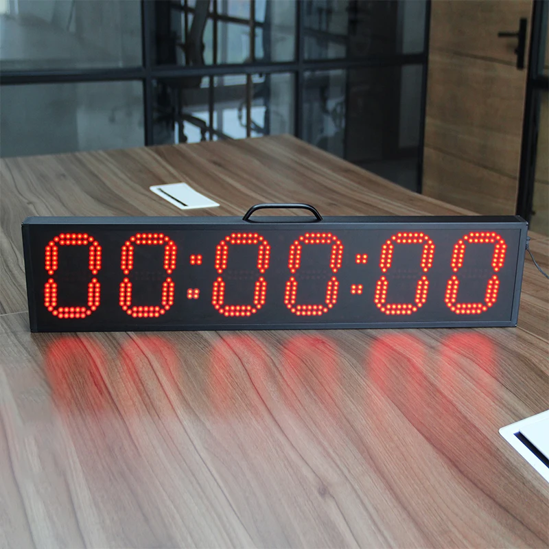 CHEETIE CP28 Big Digital Single Sided 6 Inch Stopwatch Race Clock Marath Timer for Race Tracking