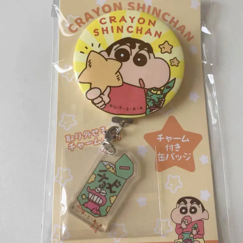 New Crayon Shin Chans Cartoon Badge High Beauty Brooch Pendant Acrylic Anime Gift Student High Beauty Decoration Hot Selling Toy