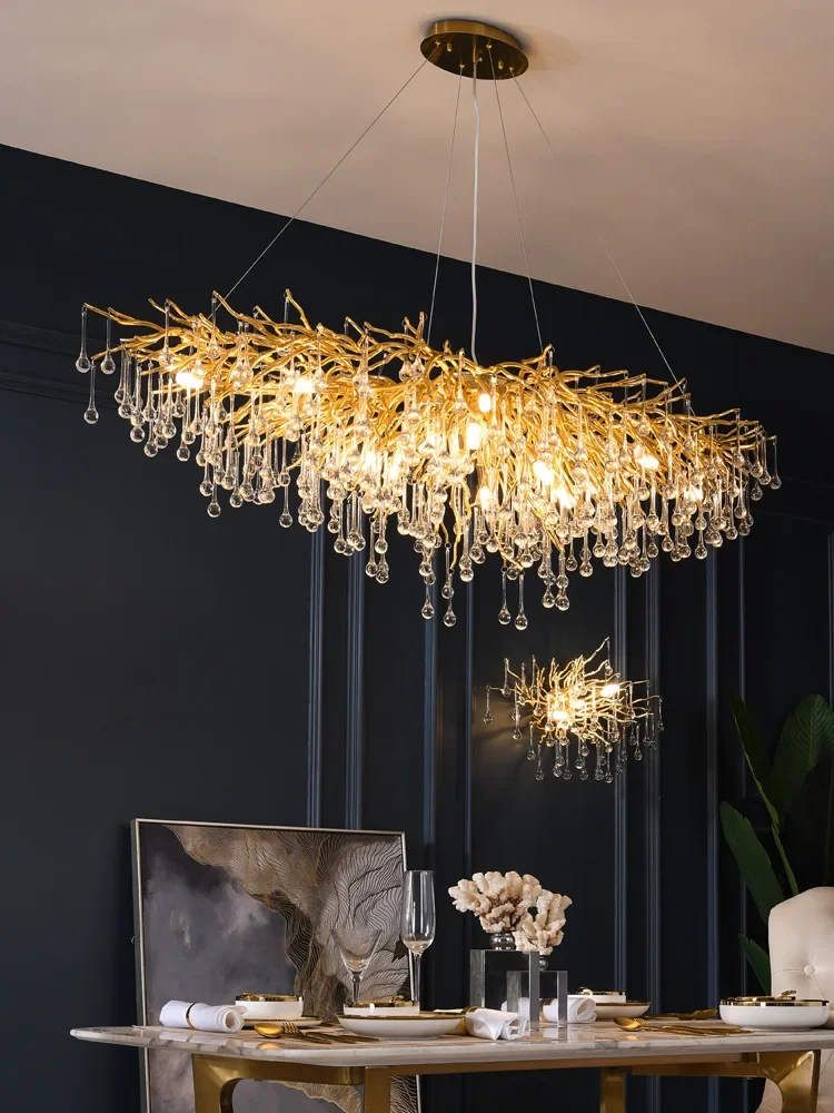 Luxury Crystal led Ceiling Lights Chandeliers Home Hanging Pendant Lamp Living Dining Room Bedroom Lustre Lampara techo