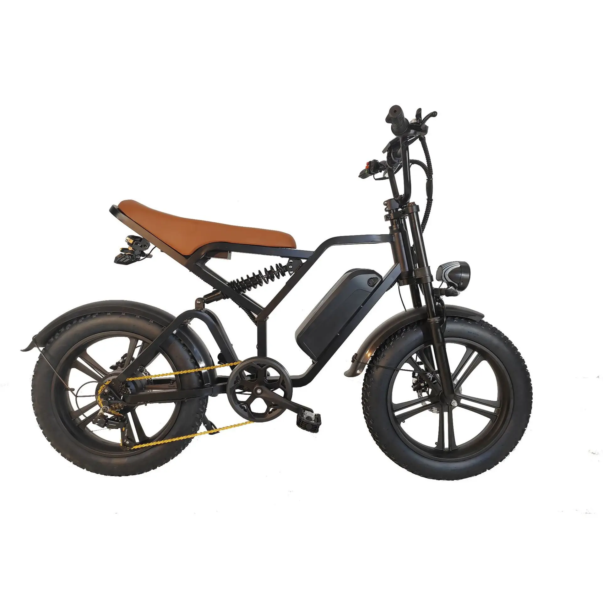

Snow Retro Bicycle 20 Inch Dual Motor Power-assisted Bicycle Dual Drive Power-assisted Bicycle