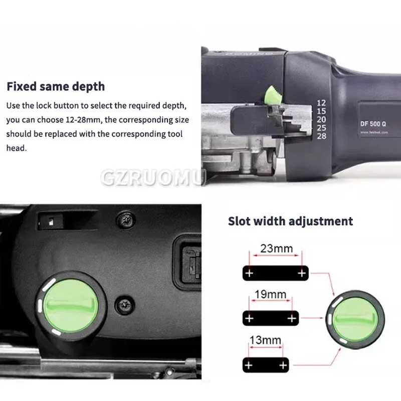 Woodworking Lamino Slotting Machine Biscuit Jointer Invisible Ramino Connector Furniture Two-in-one Fastener Electric Tool