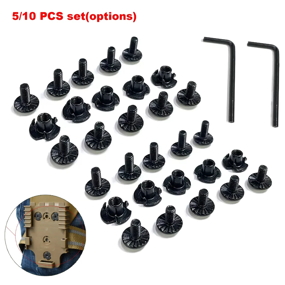 5/10Set QLS Platform Screws High Quality Useful Screw Nuts and Bolts for QLS 19 22 Gun Holster Adapter Platform Screws