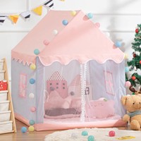 Large  Kids Tents Tipi Baby Play House Child Toy Tent 1.35M Wigwam Folding Girls Pink Princess Castle Child Room Decor