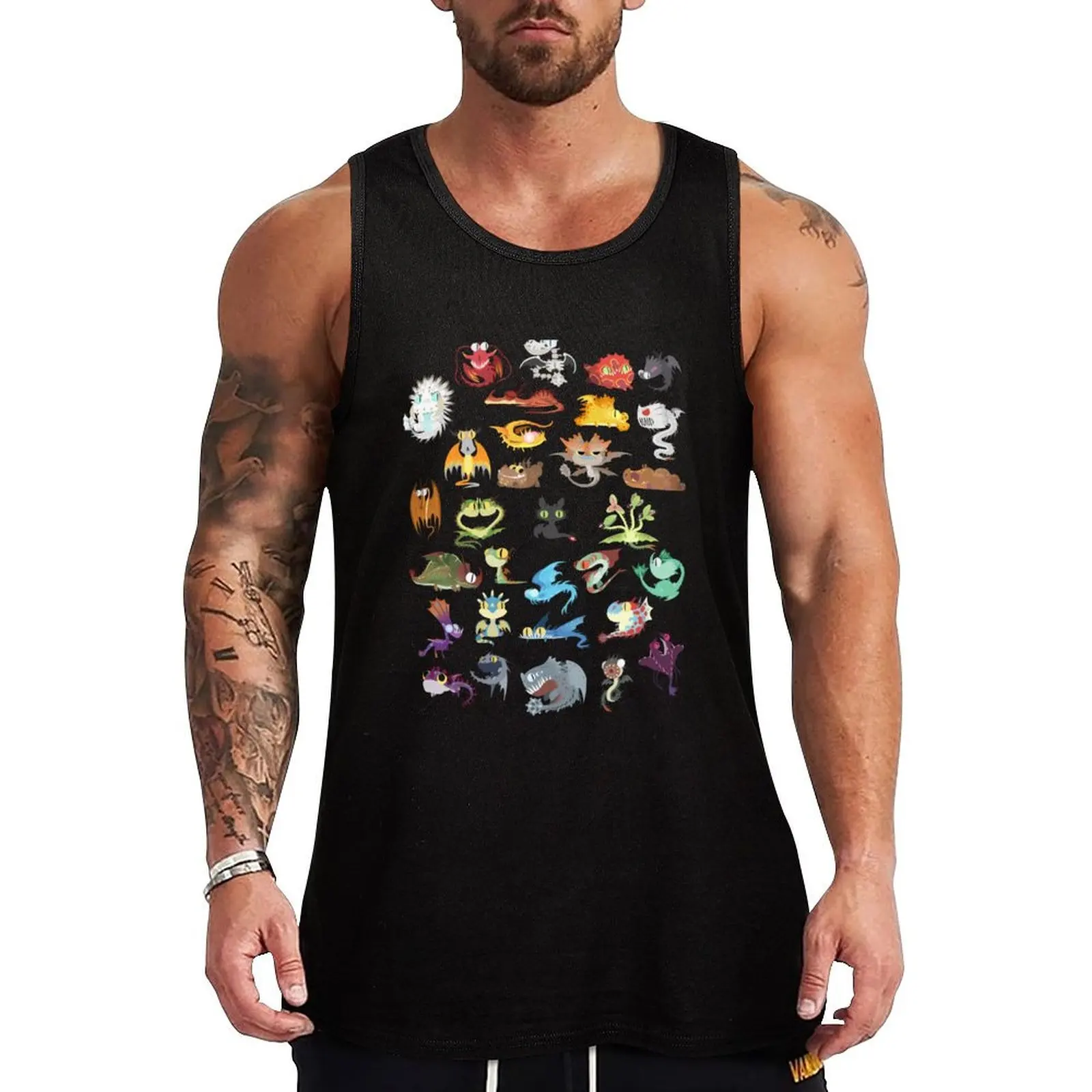 

Dragons Tank Top mens designer clothes T-shirt sports