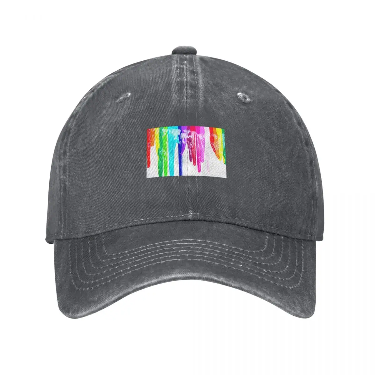 Multicolored paint drippings Baseball Cap Golf Wear Beach Outing Man Women's