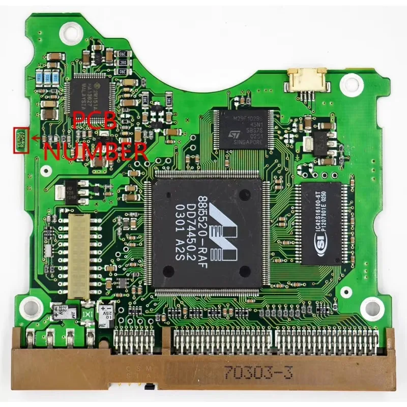 

SA Desktop hard disk circuit board /Board Number: BF41-00058A VERNA REV 07