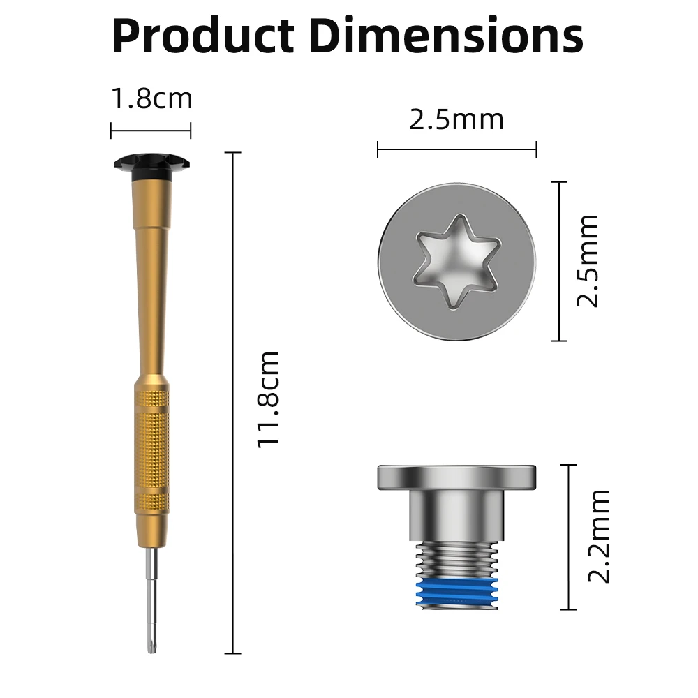 HIBLOKS Juego de destornilladores y tornillos para Ray-Ban Meta Wayfarer/Skyler/Headliner (Gen1/2) y accesorios para gafas Oakley Meta HSTN AI