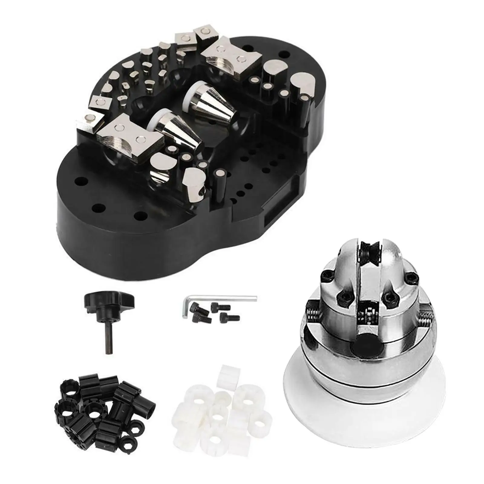 Rotating Diamond Tool Base Holder Kit Metal Jewelry Making Tools Set for Professional Goldsmith and Gem Setting