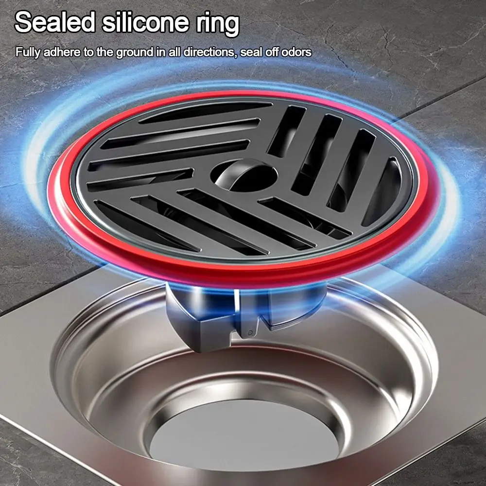 Sewer Floor Drain Bathroom Anti-insect Deodorant Stopper Insectproof Stainless Steel Floor Drain Shower Drain Filter Hair Trap