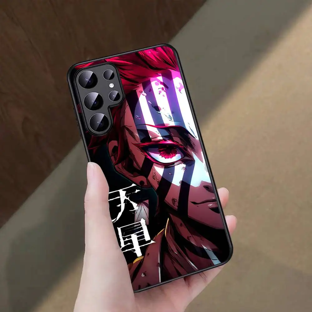D-Demon Akaza S-Slayer Phone Case For Samsung S 24 fe 25 Ultra plus 20 lite 21 30 22 23 24 22 Ultra 5G Fundas view 2