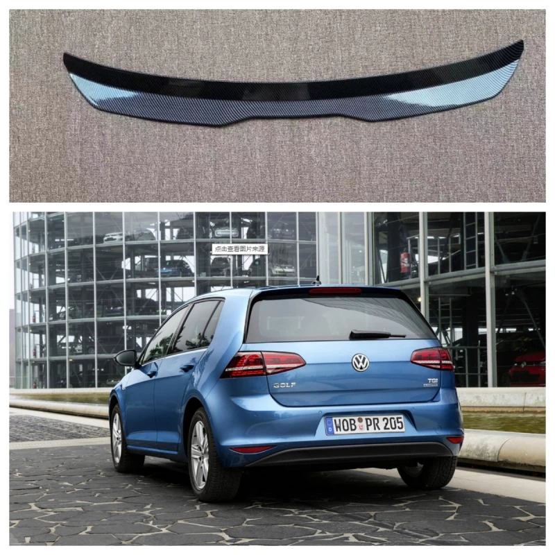 Max Style Roof Spoiler For Volkswagen Golf MK7 7.5 TSi TGi GTI R GTD GTE ABS Plastic Rear Spoiler aleron GOLF 7 2013 -2020