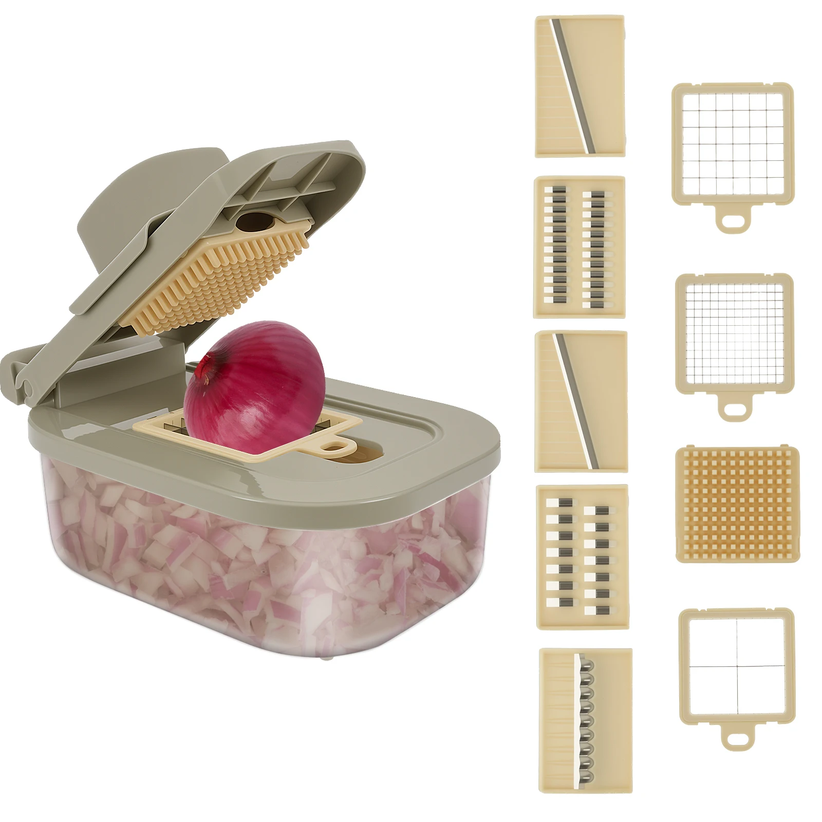 

Multifunctional Vegetable Chopper 9 in 1 Kitchen Food Chopper Cutter Large Capacity Food Vegetable Slicer Fruit Dicer Cut