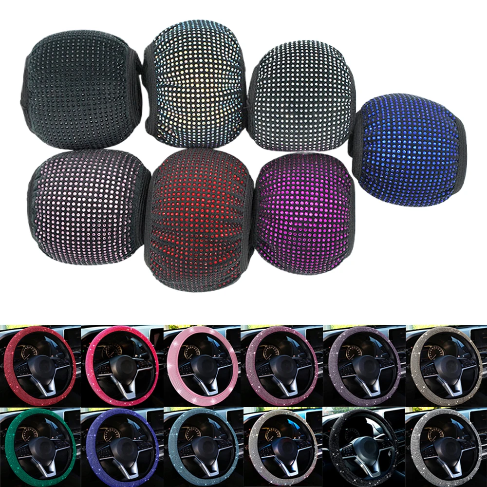 Crystal Steering Covers For ASTON MARTIN Rapide V8 Vantage DB7 DB11 DB9 Car Rhinestones Steering Wheel Protective Cover AntiSlip