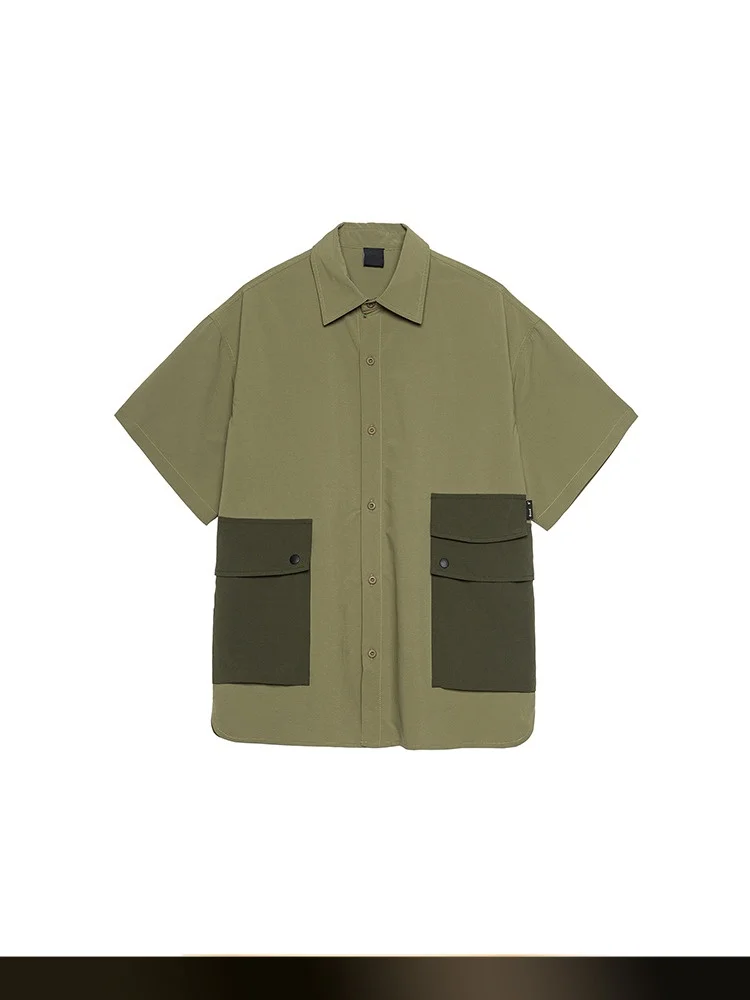 

NTED Japanese Sle Outdoor Resistant Water Big ket Casual Loose Collar Summer New irt Polyester Fiber ort Sve