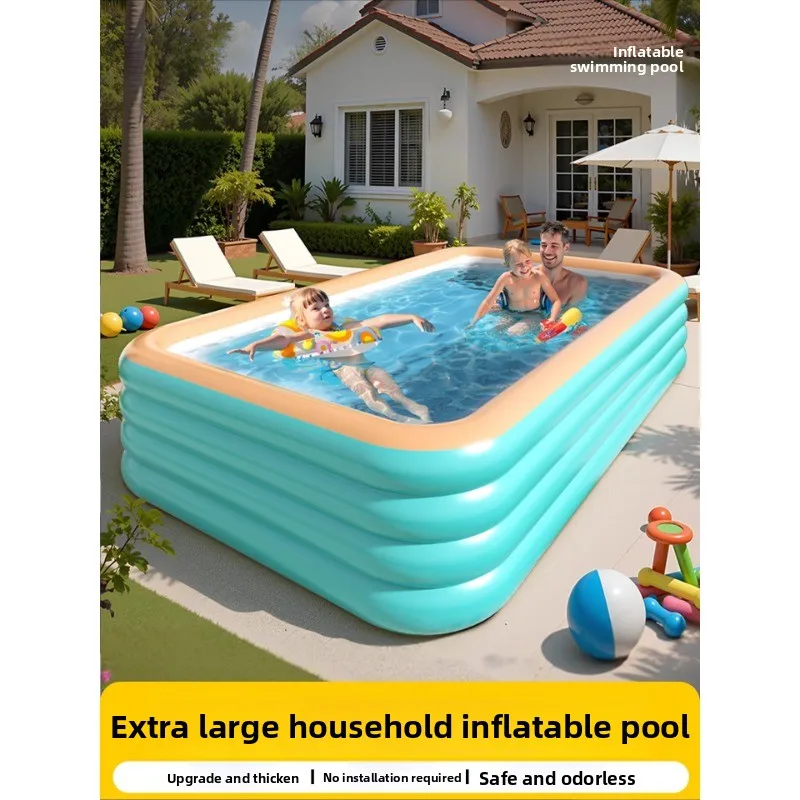 

[Government Subsidies] Inflatable Swimming Pool Household Thickened Large Inflatable Pool Family Adult Play Pool