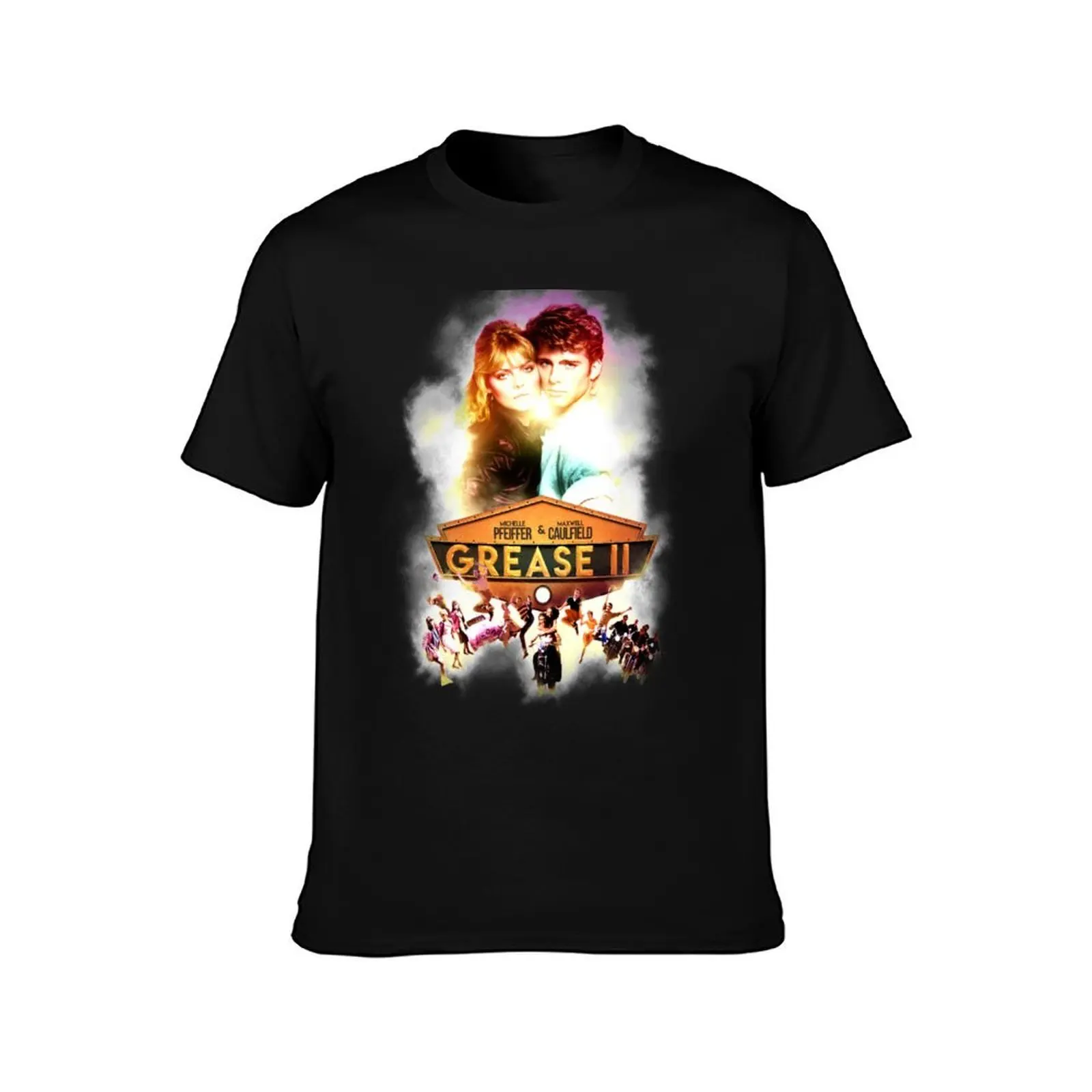GREASE 2 T-Shirt, Summer Casual Cotton Tee, Oversized Streetwear Tops, Vintage Graphic Print, Loose Fit Short Sleeve