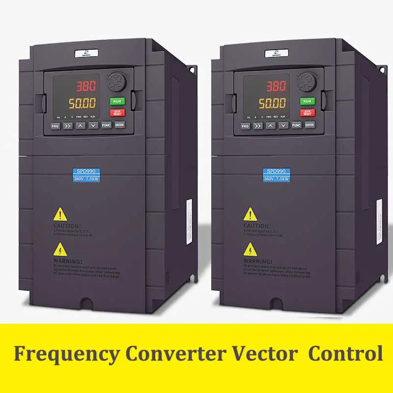 380V 3.7KW/5.5KW/7.5KW/11KW 3HP Vector VFD Variable Frequency Drive Converter Changer Variator for Motor Speed Control Inverter