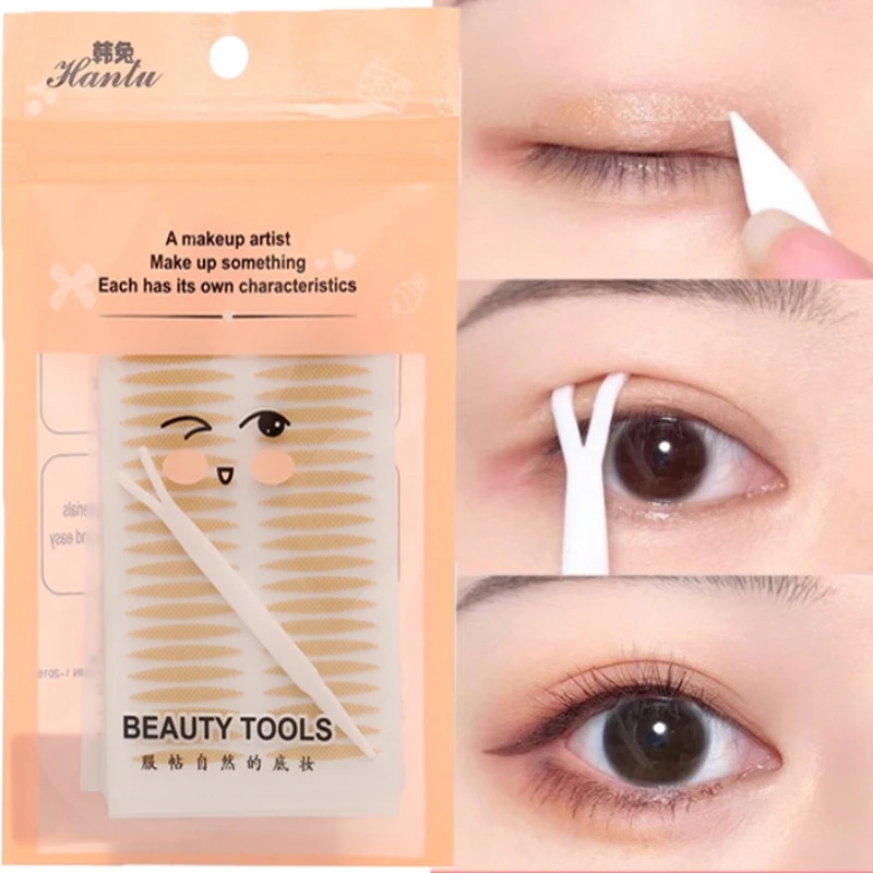 120pcs/bag Invisible Eyelid Sticker Lace Eye Lift Strips Double Eyelid Tape Adhesive Stickers Eye Tape Tools Lash Tape Makeup