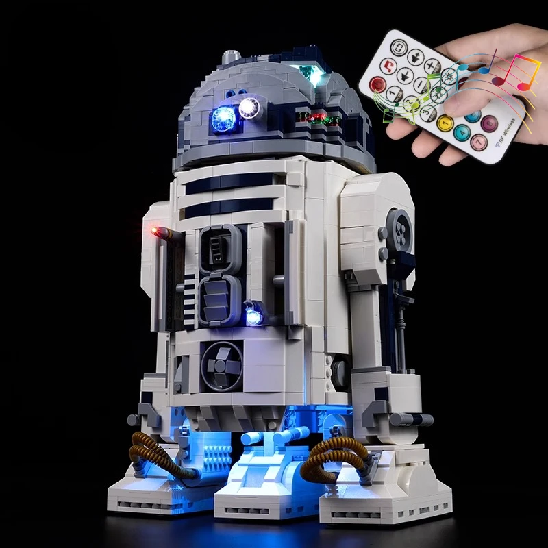 

Набор светодиодного освещения, подходящий для LEGO R2-D2 Star 75308, строительные блоки, лампы «сделай сам», игрушки (модельные кирпичи в комплект не входят)