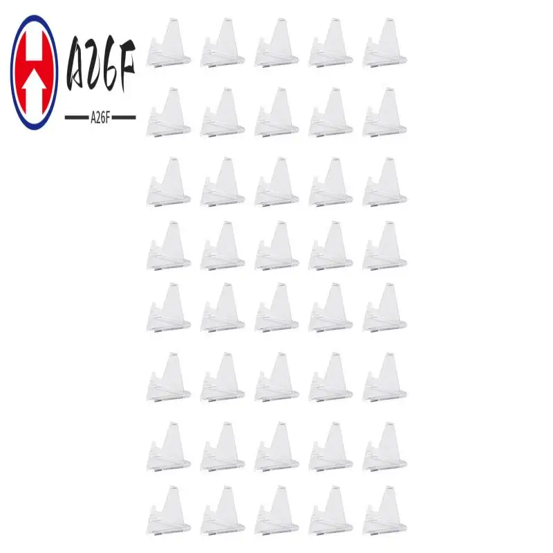 A26F-40Pcs Commemorative Coin Display Rack, Decorative Bracket For Ancient Coins, Triple-Cornered Display Rack, Coin Rack