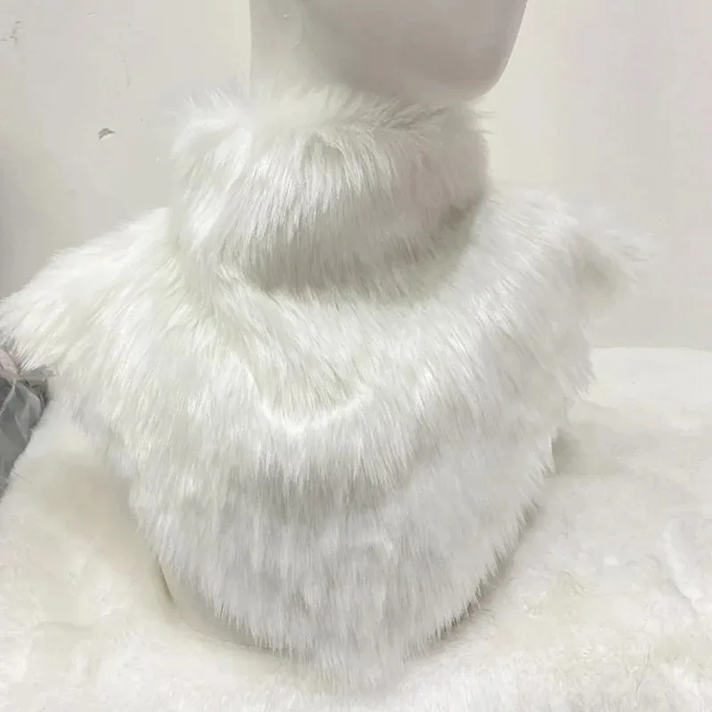

Zizi 2025 меховой костюм кигуруми, гарнитуры, шарф, милый пушистый костюм для косплея, аксессуары, меховой воротник, Kig Head Nec