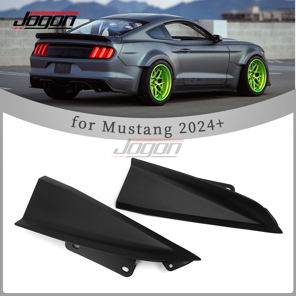 For Ford Mustang EcoBoost GT S650 2024+ RTR Style Replacement Car Rear Bumper Side Angle Corner Canard Cover Trim Accessories