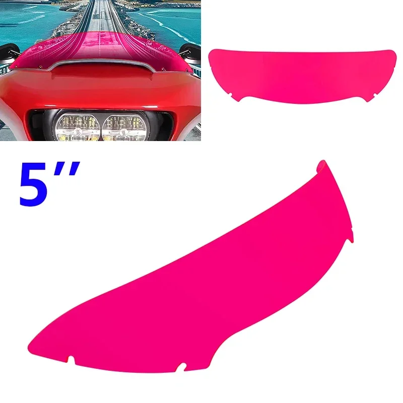 

For Harley Road Glide FLTRX FLTRXS FLTRK FLTRU FLTRUSE 2015-2023 Motorcycle Red 5 Inch Windshield Windscreen Cover Accessories