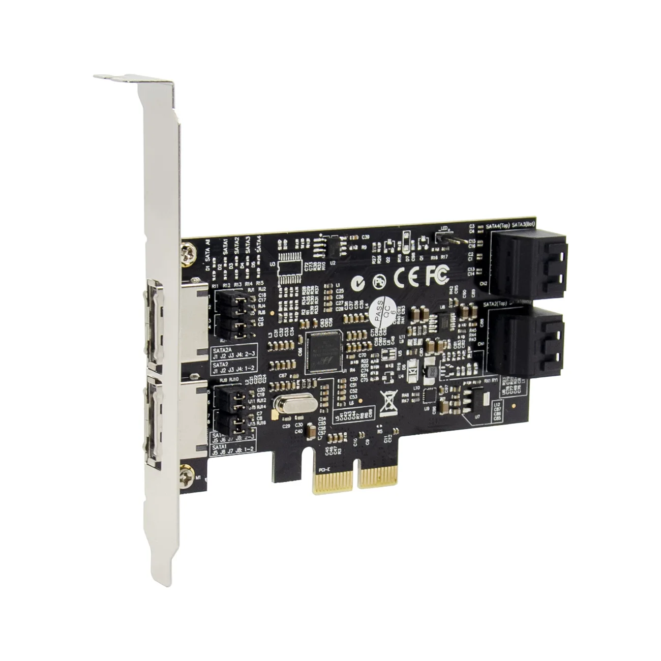 

PCIe X2 2 ports eSATA external 4 ports SATA3.0 internal Gen3 raid card 88SE9230