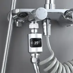 Shower Head Water Temperature Monitor Electricity LED Temperature Bathing Thermometer Display Faucets Shower Water Meter Ho Y4I8